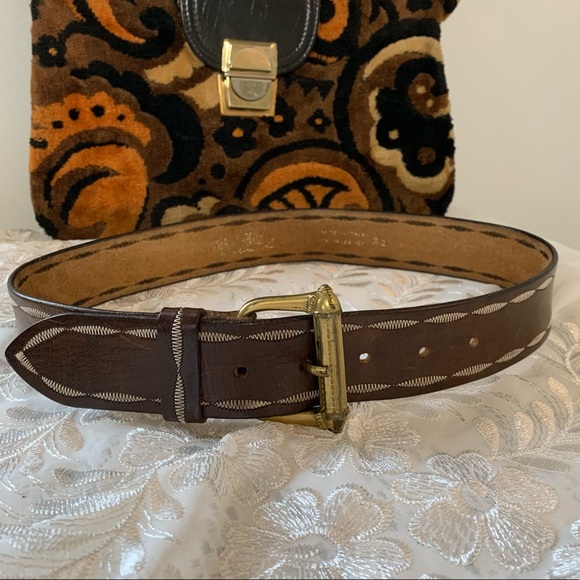 Anthropologie Accessories - Anthropologie Linea Pelle Brown Leather Belt